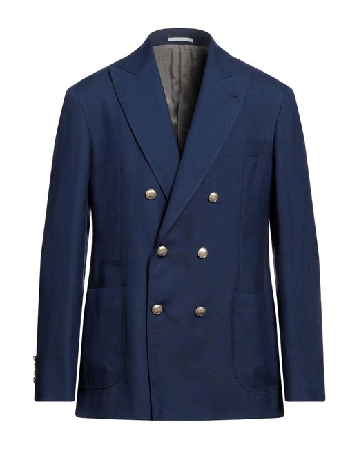 Brunello Cucinelli Blue Blazer for men