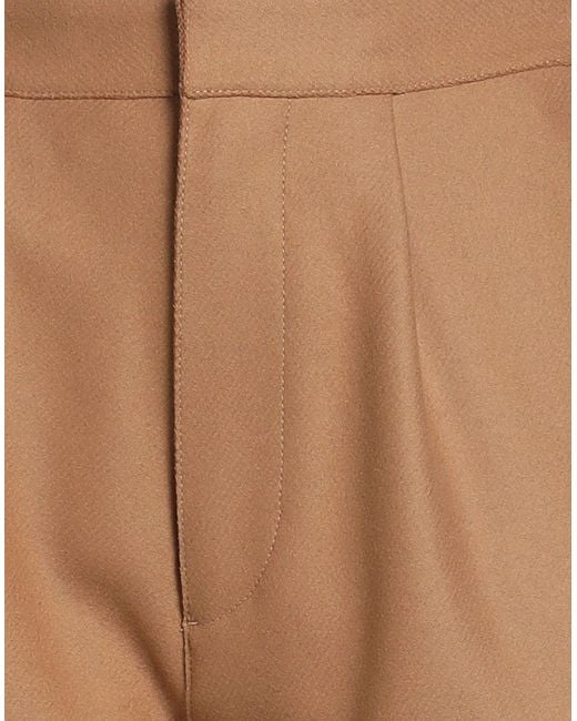 DSquared² Brown Camel Pants Cotton, Virgin Wool, Polyamide, Elastane