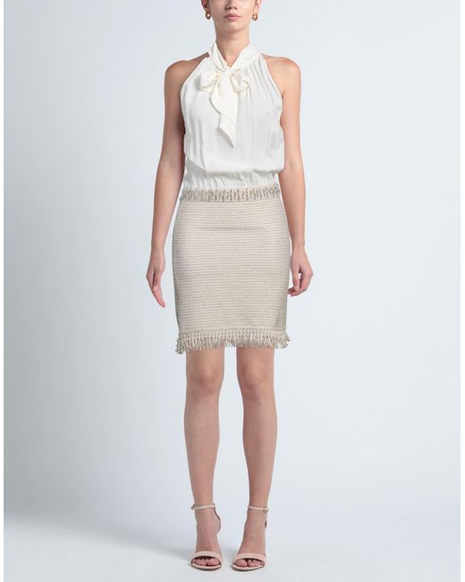 Anna Molinari White Mini Dress