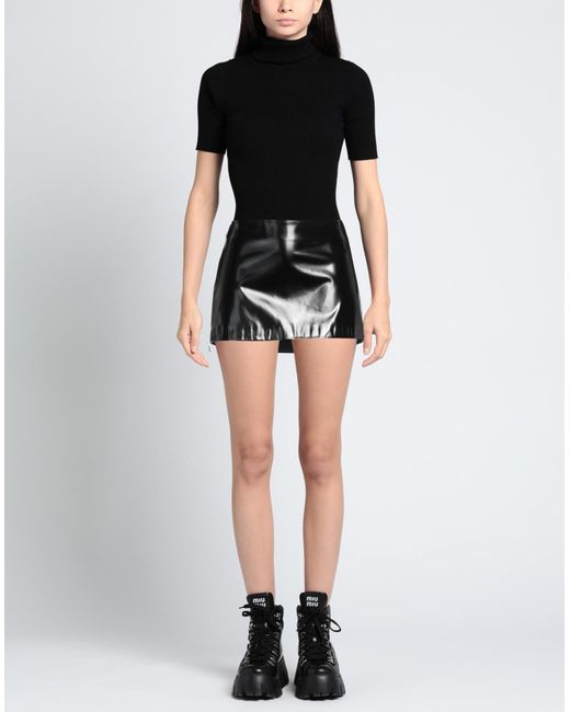 Acne Black Mini Skirt