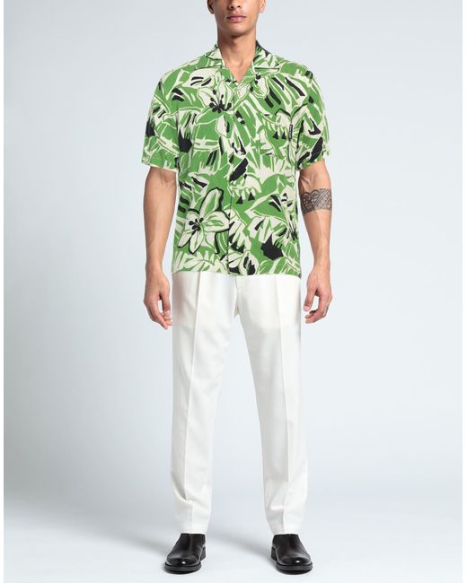 Palm Angels Green Shirt for men
