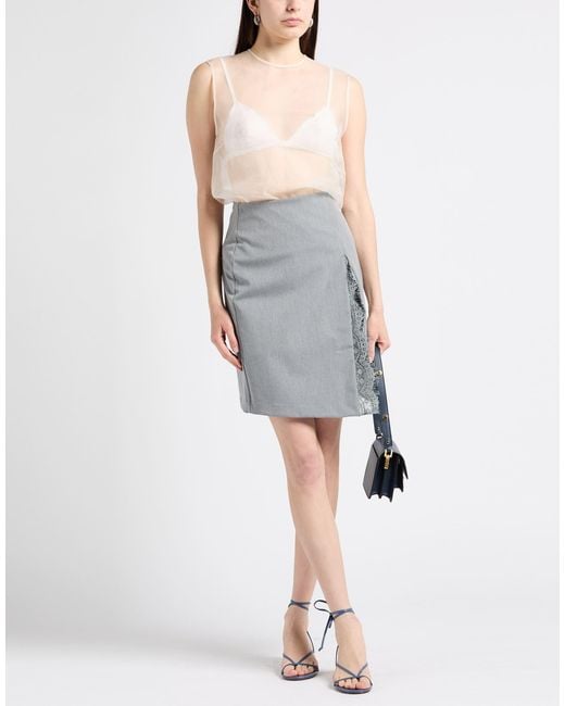 No Secrets Gray Mini Skirt