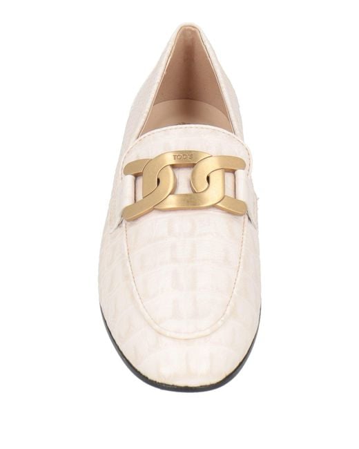 Tod's White Loafers