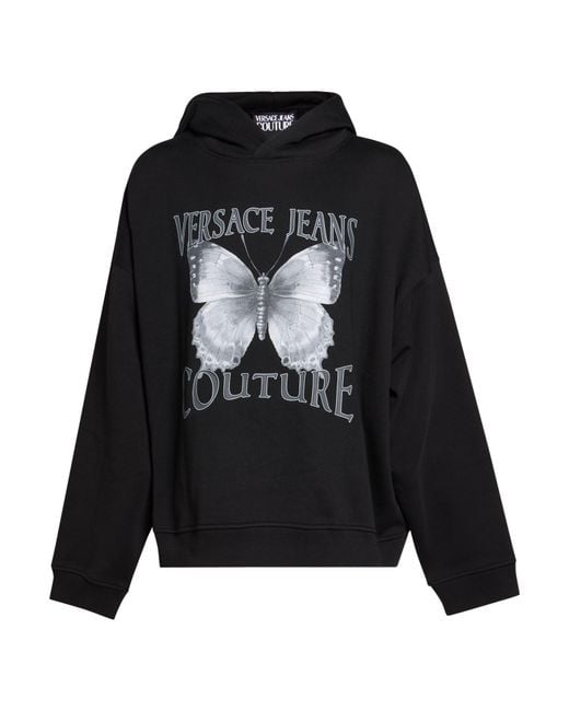 Versace Jeans Couture Black Sweatshirt Cotton for men