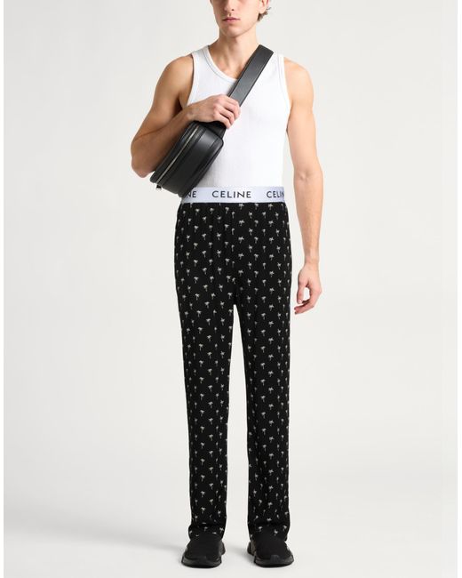 Céline Black Pants Viscose for men