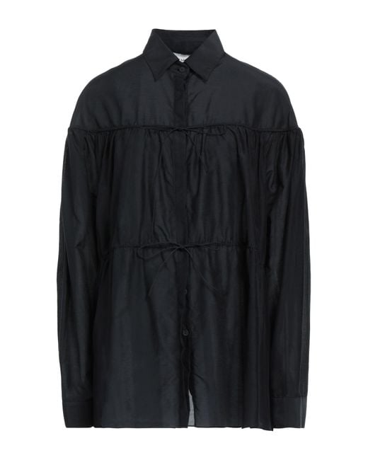 Matteau Blue Shirt Organic Cotton, Silk