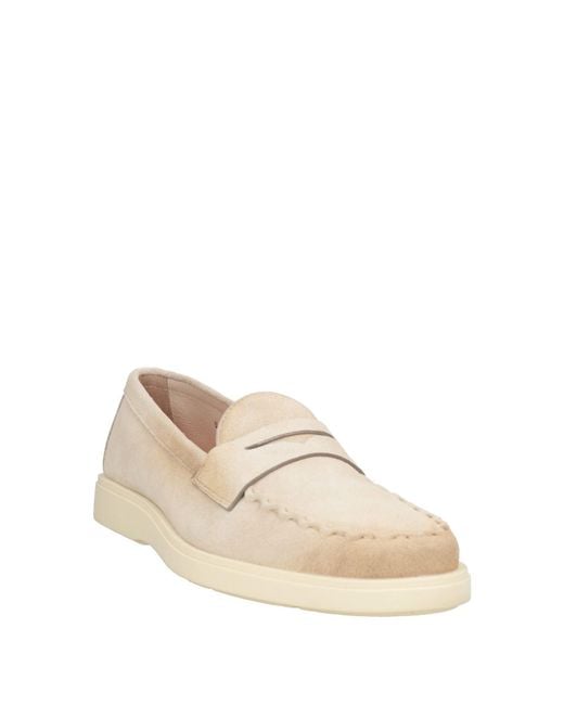 Santoni Natural Loafers Leather for men