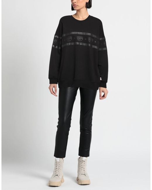 Chiara Ferragni Black Sweatshirt