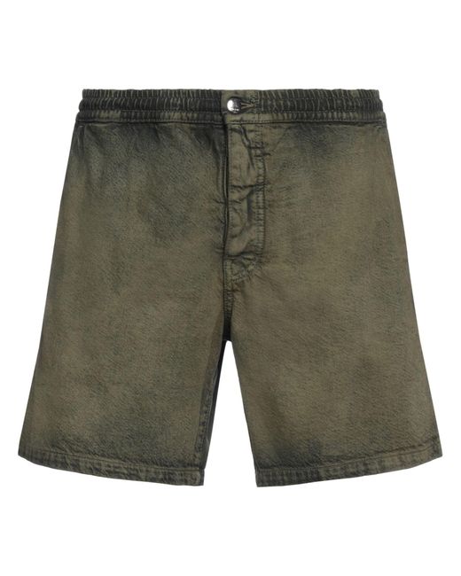 Marni Green Denim Shorts for men