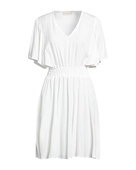 Cristina Gavioli White Mini Dress