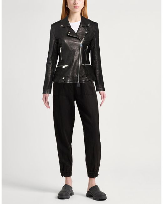 Dondup Black Jacket Lambskin