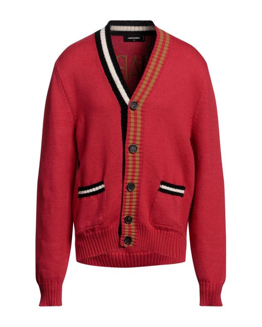 DSquared² Red Cardigan for men