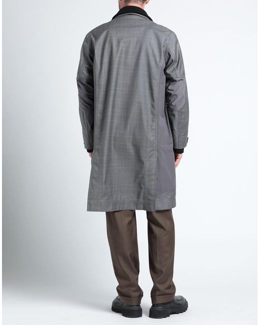 Lardini Gray Overcoat & Trench Coat for men