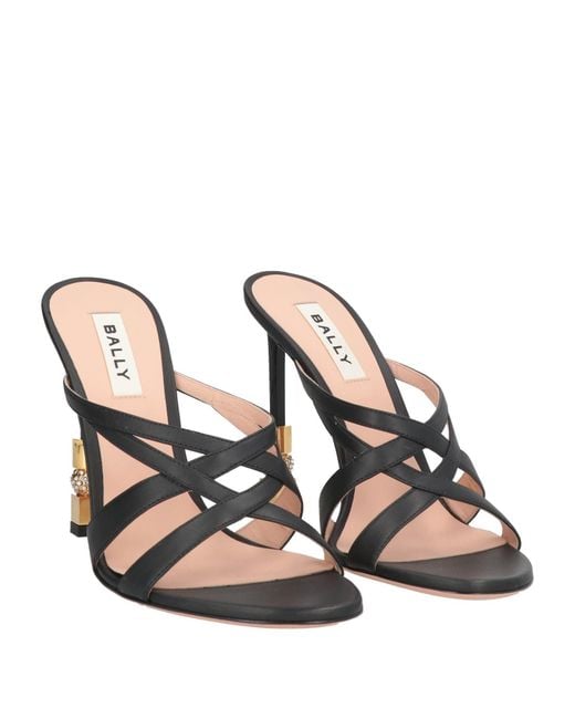 Bally Metallic Sandals Lambskin