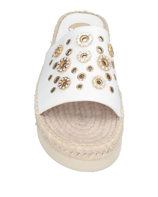 Ras White Espadrilles Leather
