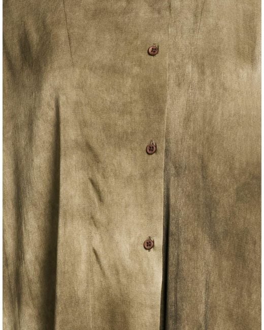 Uma Wang Green Shirt Silk, Elastane