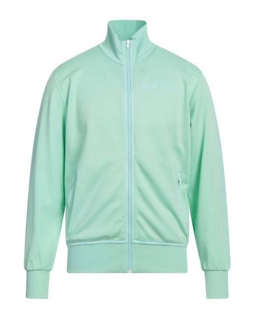 Palm Angels Green Sweatshirt Polyester, Elastane for men