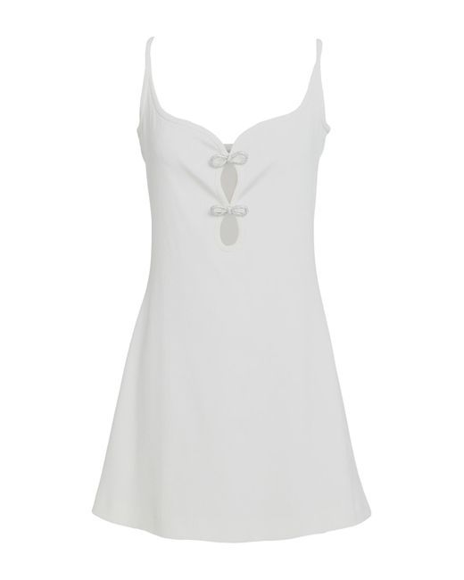 Mach & Mach White Mini-Kleid