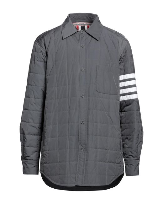 Thom Browne Gray Down Jacket for men