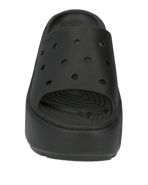 CROCSTM Black Sandals Rubber