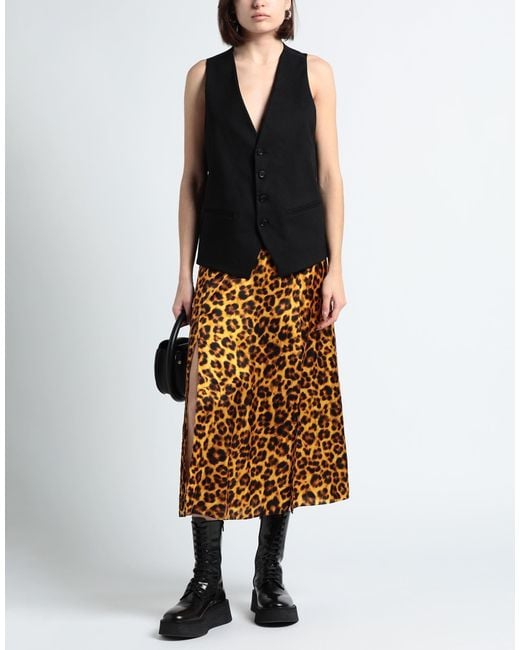 Sandro Metallic Midi Skirt