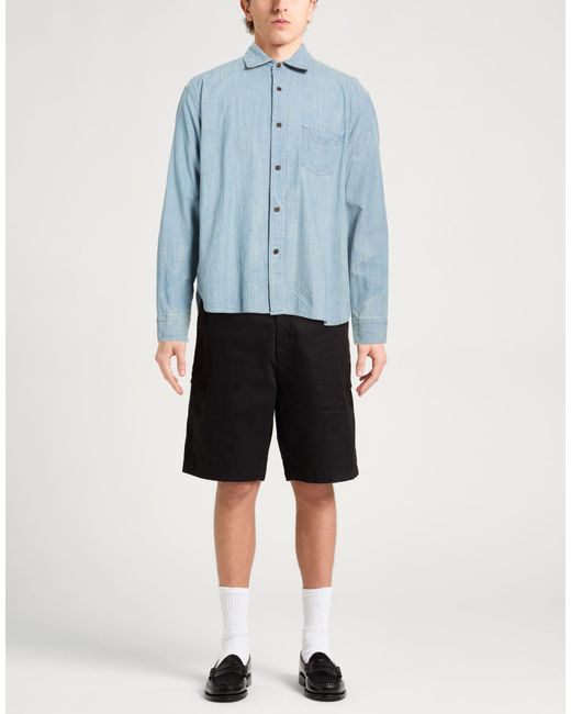 Denham Blue Denim Shirts for men