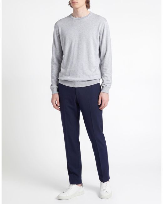 FILIPPO DE LAURENTIIS Gray Light Sweater Cotton for men