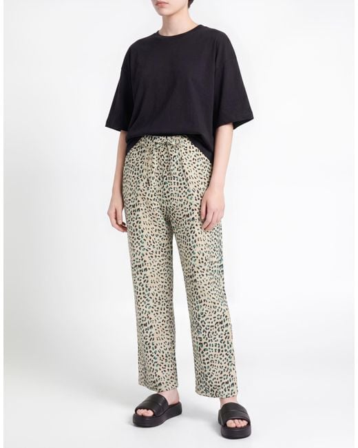 Myths Blue Pants Linen, Cotton