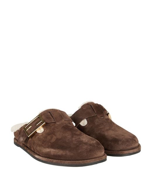 Fendi Brown Mules & Clogs