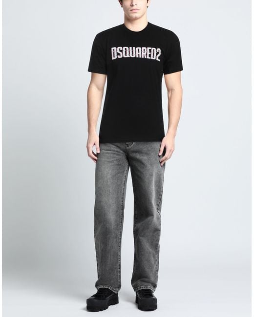 DSquared² Black T-Shirts for men