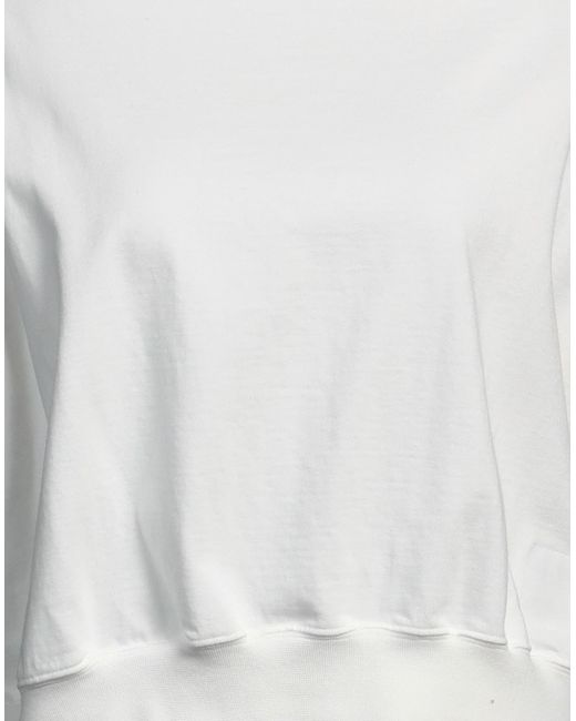 Rick Owens White Sweatshirt