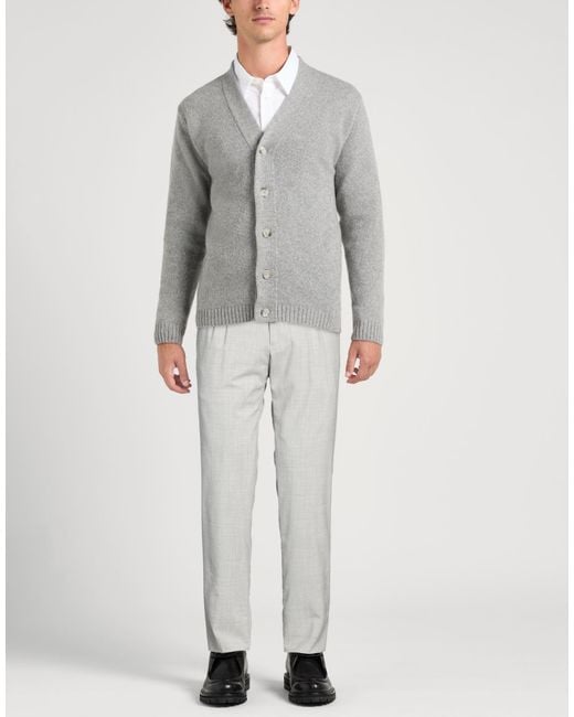 Eleventy Gray Platinum Light Pants Wool, Silk for men