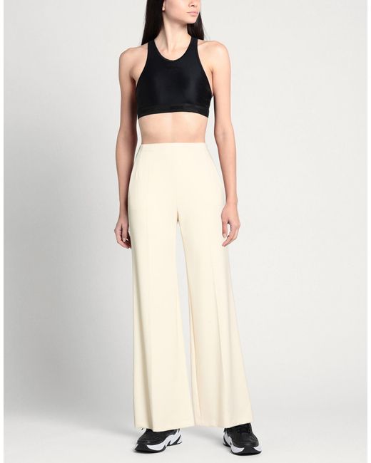 Windsor. Natural Ivory Pants Recycled Polyester, Viscose, Elastane