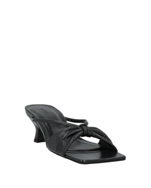 By Far Black Sandals