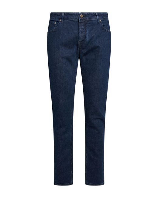 Hand Picked Blue Jeans Cotton, Elastane for men