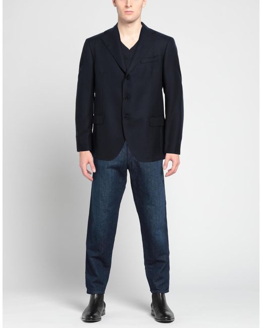 Mp Massimo Piombo Blue Blazer for men