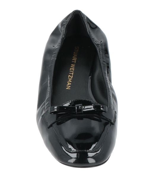 Stuart Weitzman Black Ballet Flats Leather