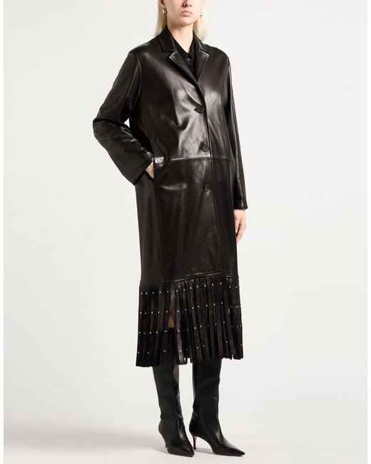 S.w.o.r.d 6.6.44 Black Overcoat & Trench Coat Leather
