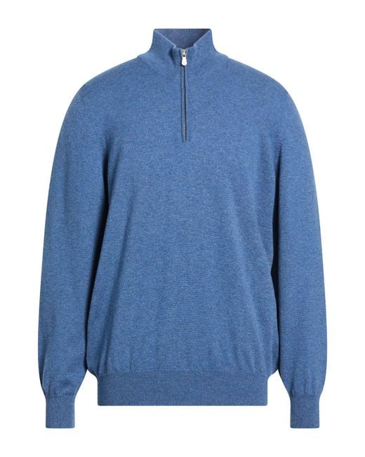 Cuello alto Brunello Cucinelli de hombre de color Blue