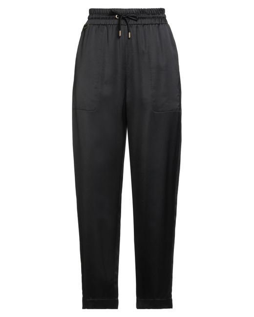 Agnona Black Pants Viscose, Wool