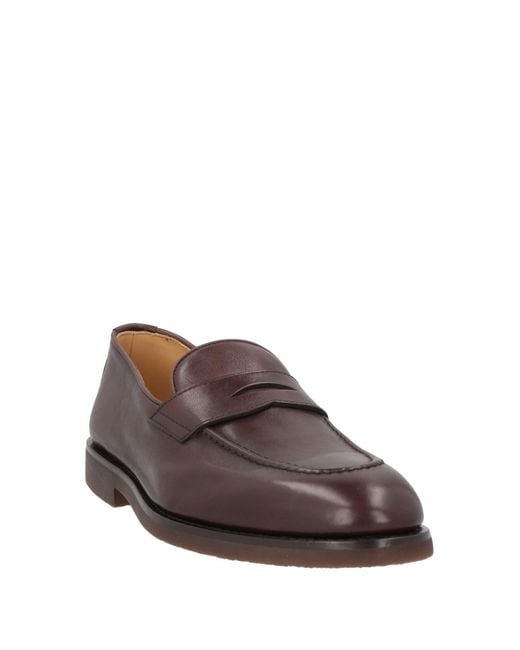 Brunello Cucinelli Brown Dark Loafers Leather for men