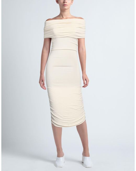 Khaite Natural Midi Dress