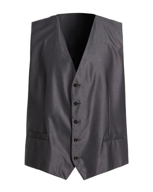 Dolce & Gabbana Gray Tailored Vests for men