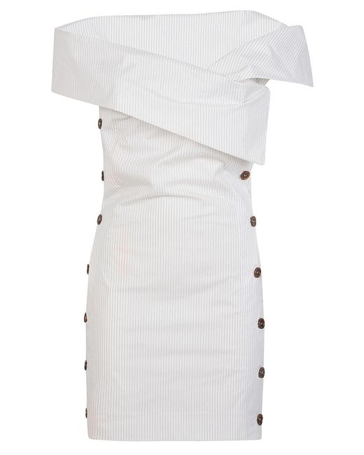 Vestito Corto di Philosophy Di Lorenzo Serafini in White