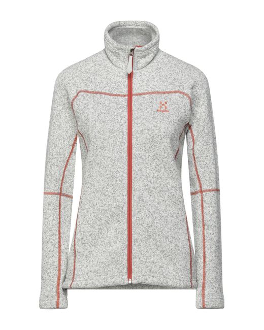 Haglöfs Fleece Sweatshirt in Light Grey (Gray) | Lyst