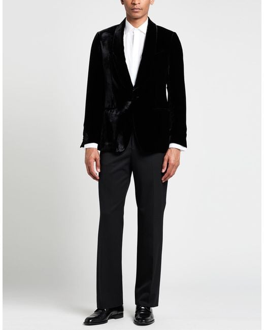 Lardini Black Blazer Cotton for men