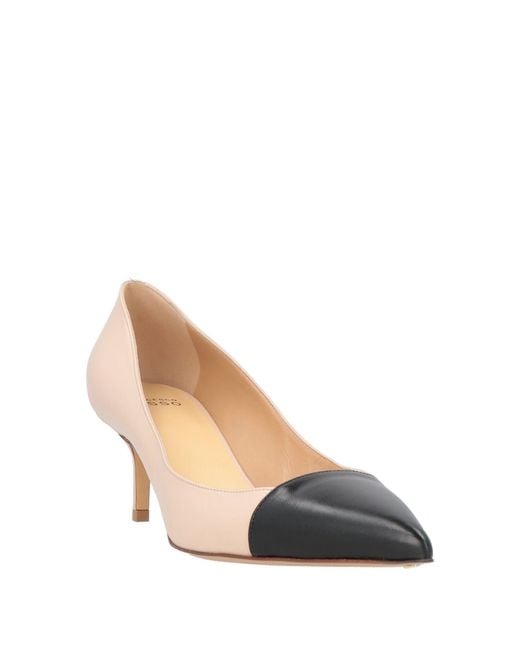 Francesco Russo Natural Blush Pumps Leather