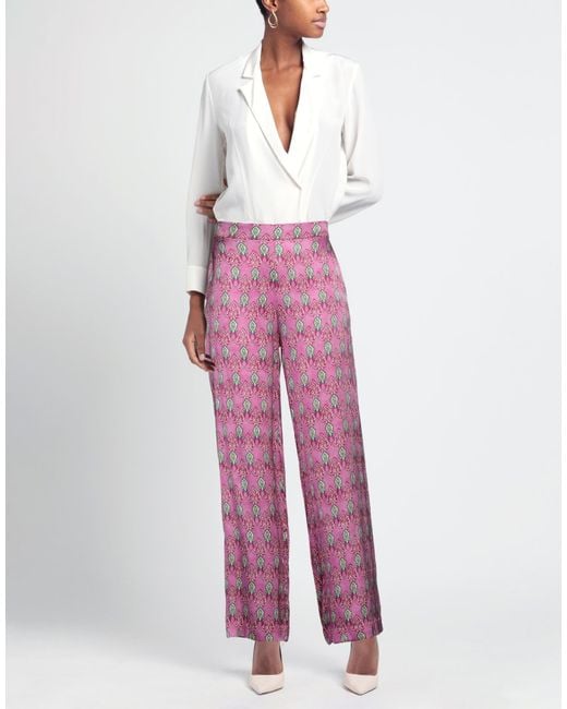 Clips Purple Mauve Pants Viscose, Elastane