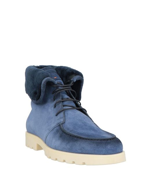 Botines De Caña Alta Santoni de hombre de color Blue