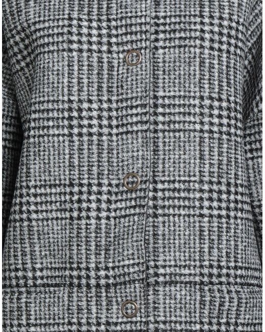 Deha Gray Coat Viscose, Polyester, Wool